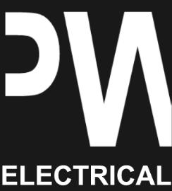 PW Logo White on Black